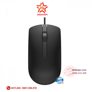 Chuột Có Dây Dell MS116 (Đen) - Hàng Chính Hãng