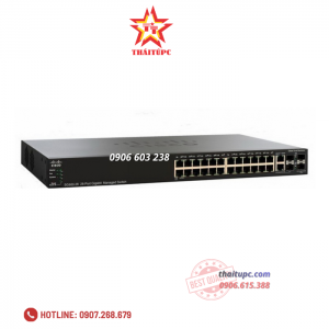 Cisco 24-port Gigabit Stackable Managed Switch - SG350X-24-K9