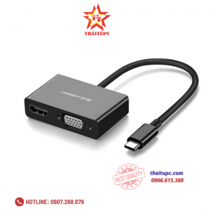 Cáp chuyển USB-C ra HDMI + VGA Ugreen 50509