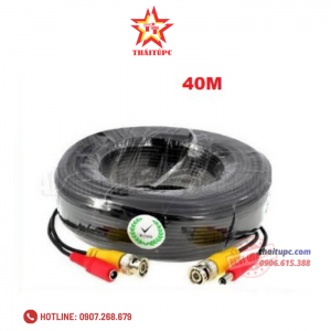 Cáp Camera 40M Có Nguồn Và Đầu BNC (028)