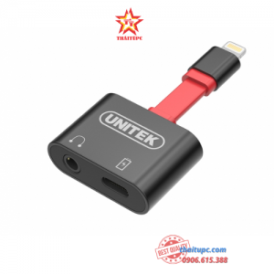 ZẮC LIGHNING - 3.5MM+SẠC UNITEK M1103A