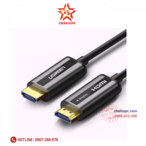 Cáp HDMI 2.0 Sợi Quang Dài 15M Hỗ Trợ 4K@60Hz HDR Cao Cấp Ugreen 50215