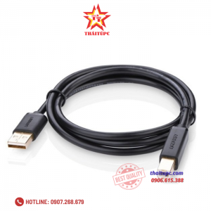Cáp máy in USB 5m Ugreen UG-10352 đầu cáp mạ vàng chính hãng