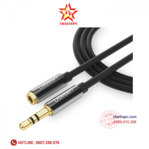 Cáp Audio 3.5mm nối dài 3m Ugreen 10595 vỏ nhôm cao cấp