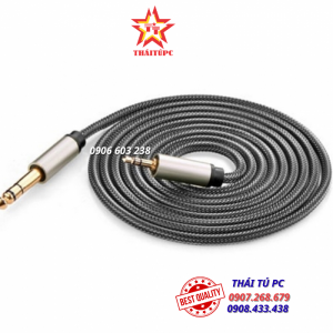 CÁP ÂM THANH AUDIO 3.5MM TO 6.5MM DÀI 10M CHÍNH HÃNG UGREEN 40808 CAO CẤP