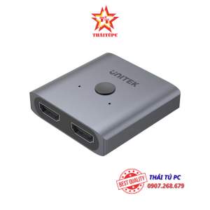 BỘ CHUYỂN ĐỔI TÍN HIỆU HDMI UNITEK V1127A 4K ALUMINIUM HDMI 2.0 SWITCH 2-TO-1 BI-DIRECTIONAL