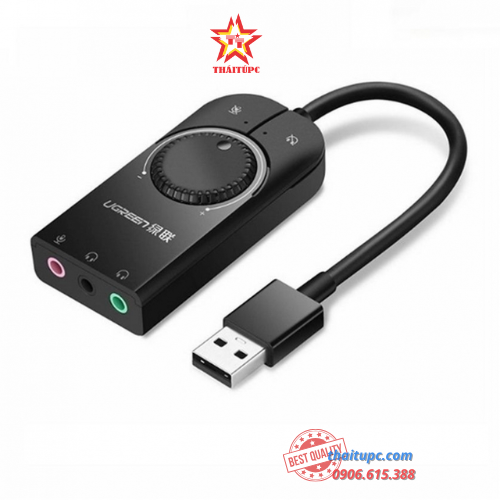 USB SOUND CARD - USB 2.0 RA LOA CAO CẤP UGREEN 40964 USB SOUND CARD - USB 2.0 RA LOA CAO CẤP UGREEN 40964