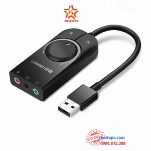 USB SOUND CARD - USB 2.0 RA LOA CAO CẤP UGREEN 40964