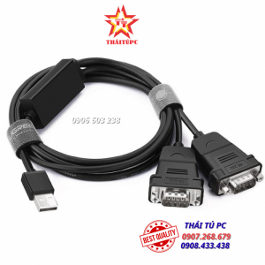 CÁP CHUYỂN USB 2.0 TO 2 COM RS232 UGREEN 30769