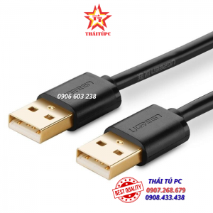 CÁP USB 2.0 2 ĐẦU ĐỰC DÀI 0,25M CHÍNH HÃNG UGREEN 10307
