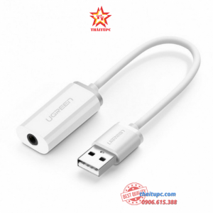 USB SOUND CARD - CÁP CHUYỂN USB RA AUDIO 3.5MM HỖ TRỢ MIC VÀ TAI NGHE UGREEN 30712