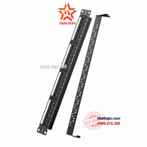 THANH ĐẤU NỐI, PATCH PANEL CAT 6 24 CỔNG MODULER LIỀN UGREEN 70423 CAO CẤP