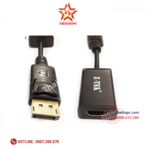 Cáp Displayport -> HDMI Z-Tek (ZE 636)