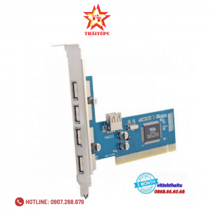 Card chuyển đổi PCI sang 5 cổng USB 2.0 Dtech PC0016C