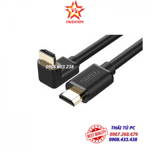 CÁP HDMI 1.4/4K - 1.5M ĐẦU CONG UNITEK (Y-C 1007)