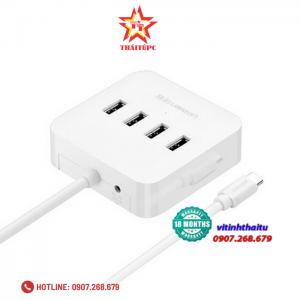 Cáp chuyển Ugreen 30316 USB-C (TypeC) sang 4 cổng USB 3.0