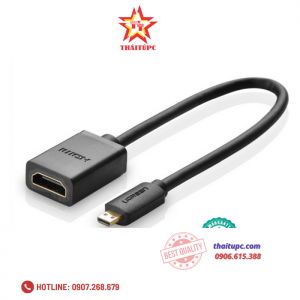 Cáp chuyển đổi Micro HDMI to HDMI âm dài 20cm Ugreen 20134