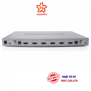 Bộ chia HDMI 4 vào 2 ra DTech DT 7442
